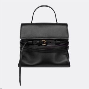 ATORIE Black Leather Handbag